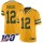 Nike Packers #12 Aaron Rodgers Gold Men's Stitched NFL Limited Inverted Legend 100th Season Jersey