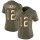 Women's Packers #12 Aaron Rodgers Olive Gold Stitched NFL Limited 2017 Salute to Service Jersey