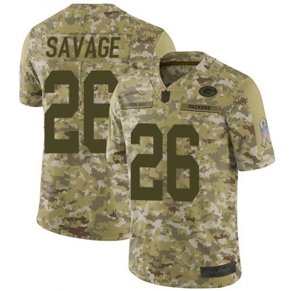 Nike Packers #26 Darnell Savage Camo Men's Stitched NFL Limited 2018 Salute To Service Jersey
