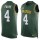Nike Packers #4 Brett Favre Green Team Color Men's Stitched NFL Limited Tank Top Jersey