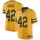 Nike Packers #42 Oren Burks Yellow Men's 100th Season Stitched NFL Limited Rush Jersey