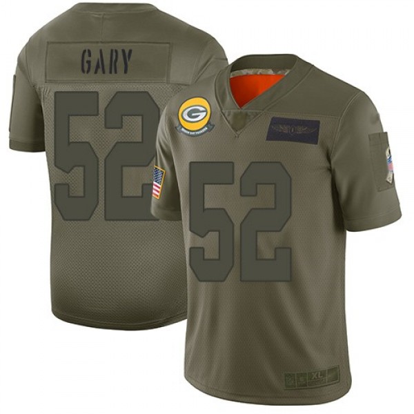 Nike Packers #52 Rashan Gary Camo Men's Stitched NFL Limited 2019 Salute To Service Jersey