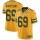 Nike Packers #69 David Bakhtiari Yellow Men's 100th Season Stitched NFL Limited Rush Jersey