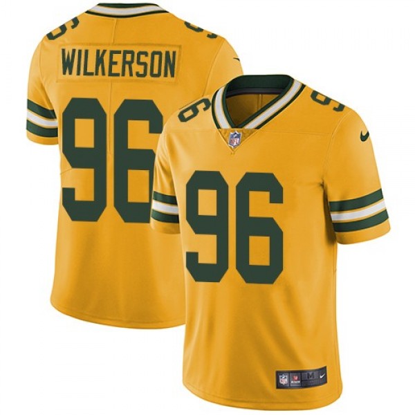 Nike Packers #96 Muhammad Wilkerson Yellow Men's Stitched NFL Limited Rush Jersey