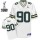 Packers #90 B.J. Raji White Super Bowl XLV Embroidered NFL Jersey