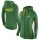 Women's Green Bay Packers Full-Zip Hoodie Green Jersey