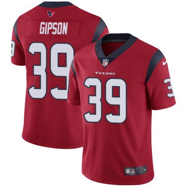 Nike Texans #39 Tashaun Gipson Red Alternate Men's Stitched NFL Vapor Untouchable Limited Jersey