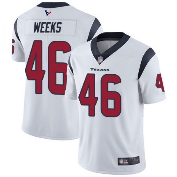 Nike Texans #46 Jon Weeks White Men's Stitched NFL Vapor Untouchable Limited Jersey