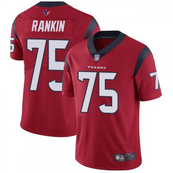 Nike Texans #75 Martinas Rankin Red Alternate Men's Stitched NFL Vapor Untouchable Limited Jersey