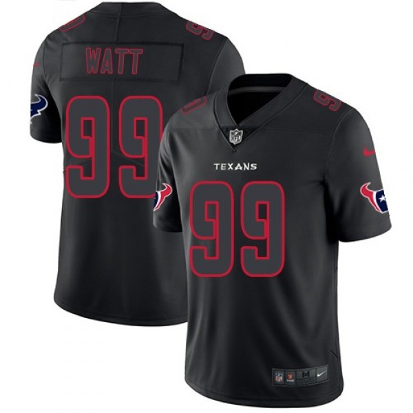 Nike Texans #99 J.J. Watt Black Men's Stitched NFL Limited Rush Impact Jersey