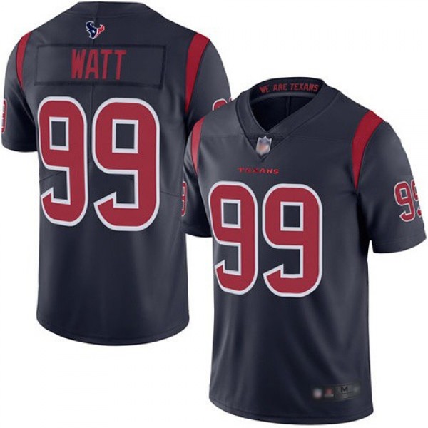 Nike Texans #99 J.J. Watt Navy Blue Men's Stitched NFL Limited Rush Jersey