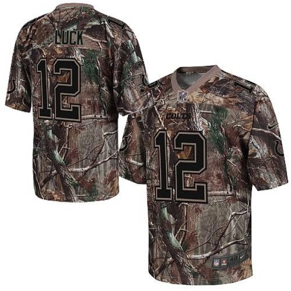 Nike Colts #12 Andrew Luck Camo Men's Stitched NFL Realtree Elite Jersey
