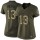 Women's Colts #13 T.Y. Hilton Green Stitched NFL Limited Salute to Service Jersey