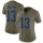 Women's Colts #13 T.Y. Hilton Olive Stitched NFL Limited 2017 Salute to Service Jersey
