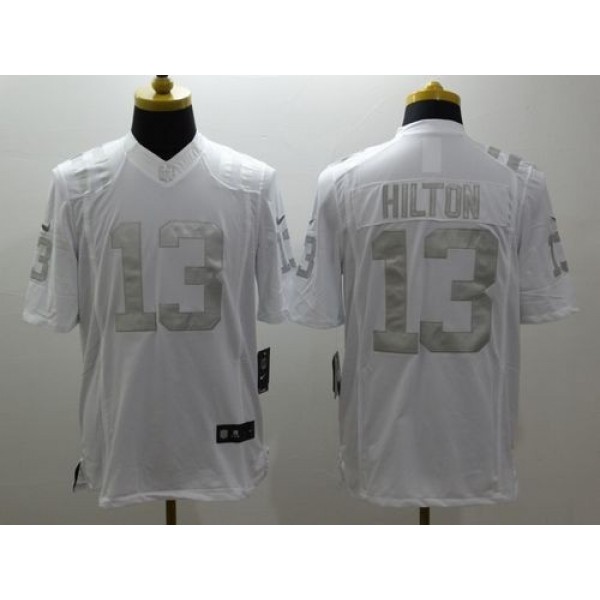 Nike Colts #13 T.Y. Hilton White Men's Stitched NFL Limited Platinum Jersey