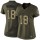 Women's Colts #18 Peyton Manning Green Stitched NFL Limited Salute to Service Jersey