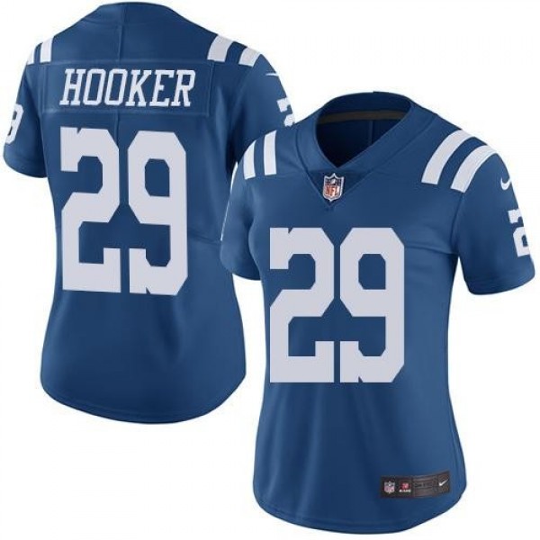 Women's Colts #29 Malik Hooker Royal Blue Stitched NFL Limited Rush Jersey