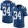 Nike Colts #34 Rock Ya-Sin Royal Blue Men's Stitched NFL Limited Rush Jersey