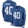 Nike Colts #40 Spencer Ware Royal Blue Team Color Men's Stitched NFL Limited Therma Long Sleeve Jersey