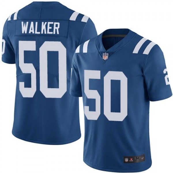 Nike Colts #50 Anthony Walker Royal Blue Men's Stitched NFL Limited Rush Jersey