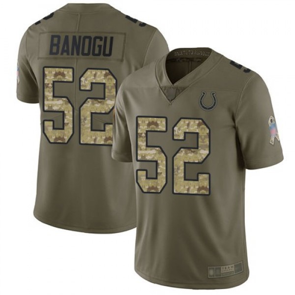 Nike Colts #52 Ben Banogu Olive/Camo Men's Stitched NFL Limited 2017 Salute To Service Jersey