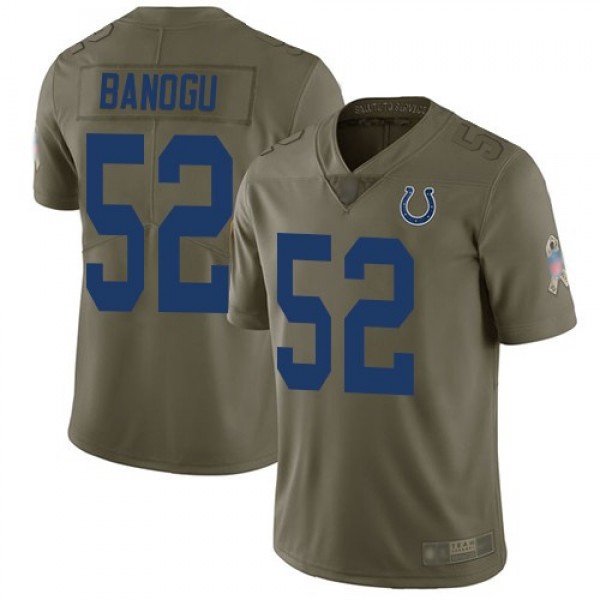 Nike Colts #52 Ben Banogu Olive Men's Stitched NFL Limited 2017 Salute To Service Jersey