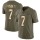 Nike Colts #7 Jacoby Brissett Olive/Gold Men's Stitched NFL Limited 2017 Salute To Service Jersey