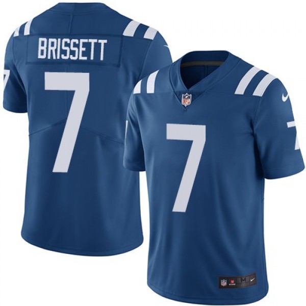 Nike Colts #7 Jacoby Brissett Royal Blue Team Color Men's Stitched NFL Vapor Untouchable Limited Jersey