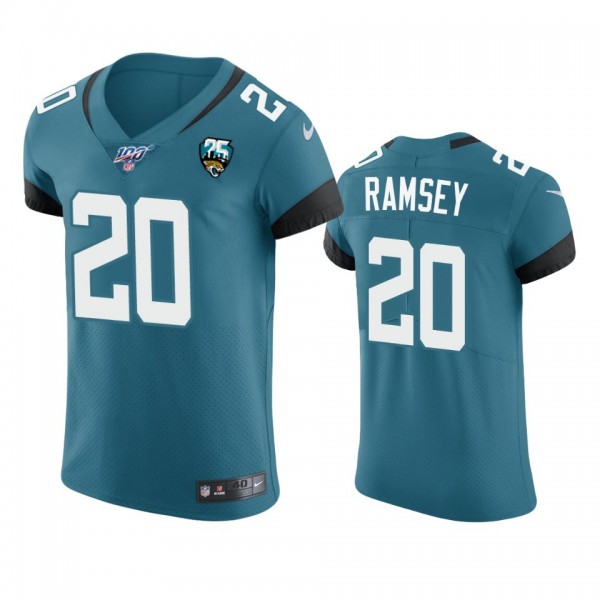 Jacksonville Jaguars #20 Jalen Ramsey Teal 25th Season Vapor Elite Stitched NFL Jersey
