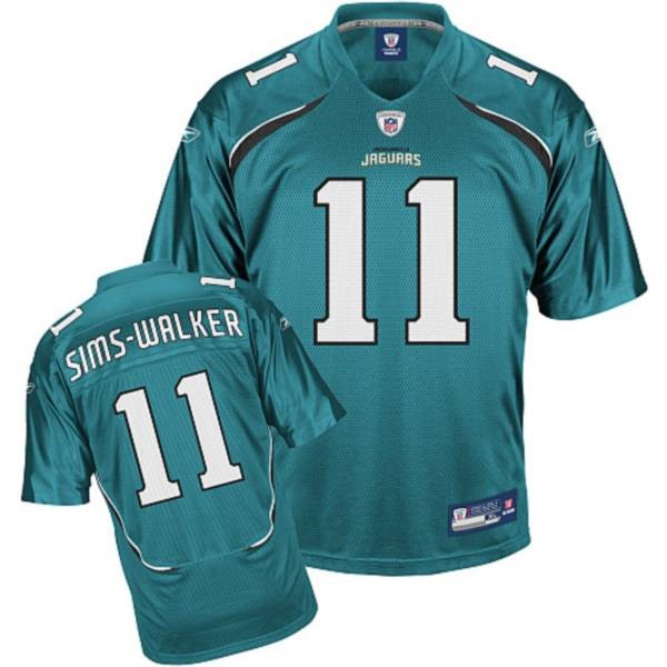 Jaguars Mike Sims-Walker #11 Green Stitched Team Color NFL Jersey