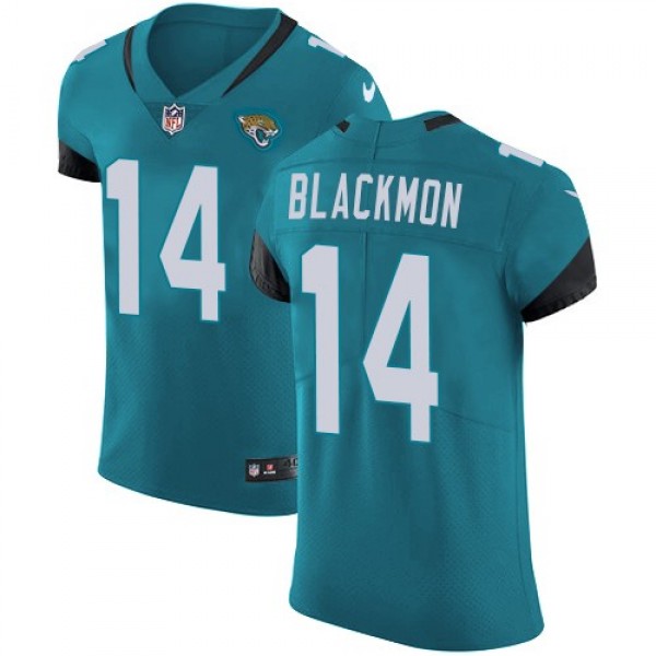 Nike Jaguars #14 Justin Blackmon Teal Green Alternate Men's Stitched NFL Vapor Untouchable Elite Jersey