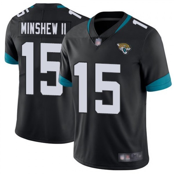 Nike Jaguars #15 Gardner Minshew II Black Team Color Men's Stitched NFL Vapor Untouchable Limited Jersey