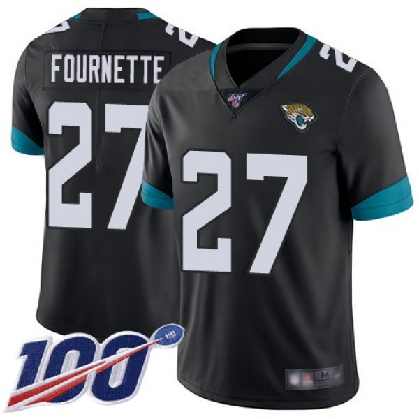 Nike Jaguars #27 Leonard Fournette Black Team Color Men's Stitched NFL 100th Season Vapor Limited Jersey