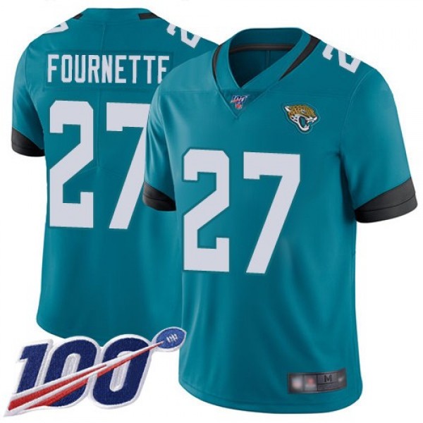 Nike Jaguars #27 Leonard Fournette Teal Green Alternate Men's Stitched NFL 100th Season Vapor Limited Jersey