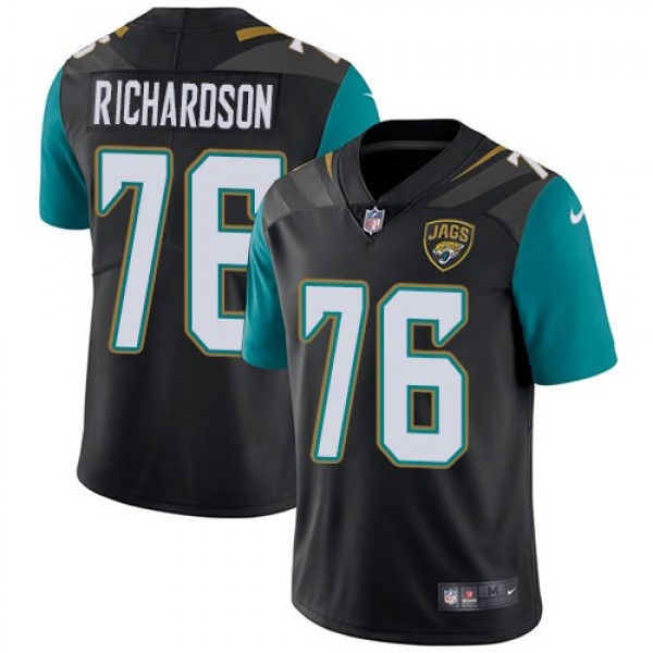 Nike Jaguars #76 Will Richardson Black Team Color Men's Stitched NFL Vapor Untouchable Limited Jersey