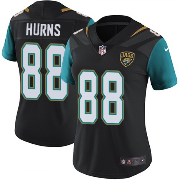 Women's Jaguars #88 Allen Hurns Black Alternate Stitched NFL Vapor Untouchable Limited Jersey