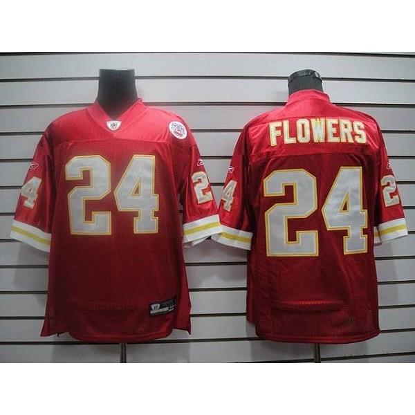 Chiefs #24 Brandon Flowers Red Stitched NFL Jersey