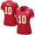 Women's Chiefs #10 Tyreek Hill Red Team Color Stitched NFL Elite Jersey