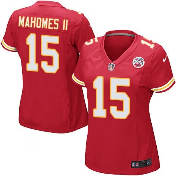 Women's Chiefs #15 Patrick Mahomes II Red Team Color Stitched NFL Elite Jersey