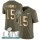Nike Chiefs #15 Patrick Mahomes Olive/Gold Super Bowl LIV 2020 Men's Stitched NFL Limited 2017 Salute To Service Jersey