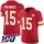 Nike Chiefs #15 Patrick Mahomes Red Team Color Men's Stitched NFL 100th Season Vapor Limited Jersey