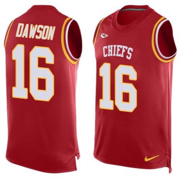 Nike Chiefs #16 Len Dawson Red Team Color Men's Stitched NFL Limited Tank Top Jersey
