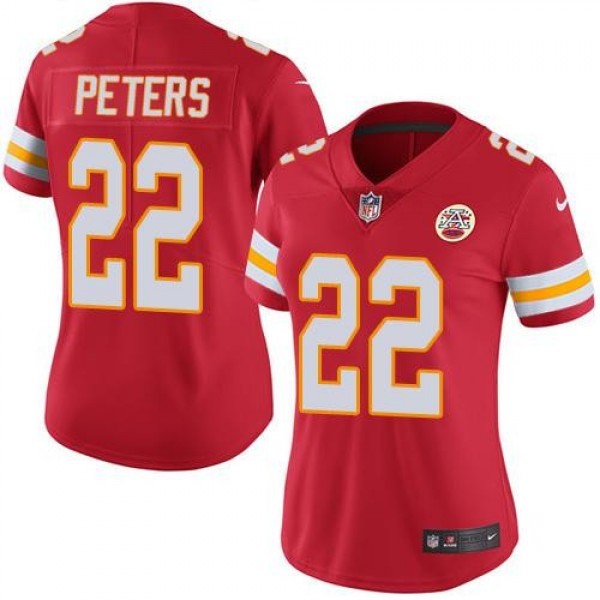 Women's Chiefs #22 Marcus Peters Red Team Color Stitched NFL Vapor Untouchable Limited Jersey