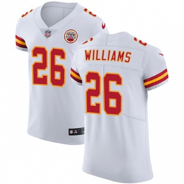 Nike Chiefs #26 Damien Williams White Men's Stitched NFL Vapor Untouchable Elite Jersey