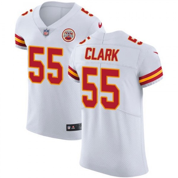 Nike Chiefs #55 Frank Clark White Men's Stitched NFL Vapor Untouchable Elite Jersey