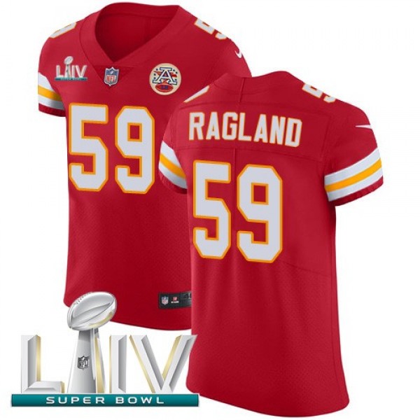 Nike Chiefs #59 Reggie Ragland Red Super Bowl LIV 2020 Team Color Men's Stitched NFL Vapor Untouchable Elite Jersey