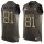 Nike Chiefs #81 Kelvin Benjamin Green Men's Stitched NFL Limited Salute To Service Tank Top Jersey