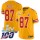 Nike Chiefs #87 Travis Kelce Gold Super Bowl LIV 2020 Men's Stitched NFL Limited Inverted Legend 100th Season Jersey