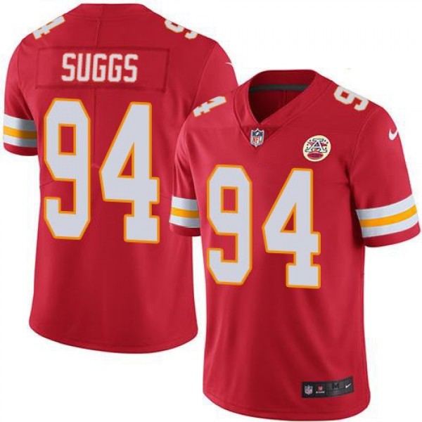 Nike Chiefs #94 Terrell Suggs Red Team Color Men's Stitched NFL Vapor Untouchable Limited Jersey