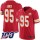 Nike Chiefs #95 Chris Jones Red Team Color Men's Stitched NFL 100th Season Vapor Limited Jersey
